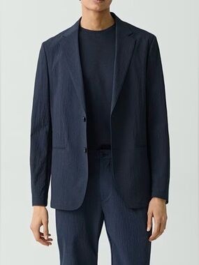 Theory Clinton CPSC Kelso Nylon Blazer in Basalt, 40